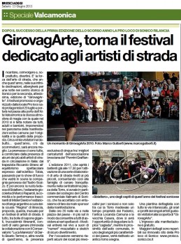 GirovagArte, torna il festival dedicato agli artisti di strada