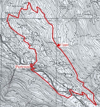 Mappa sentiero F.Troletti