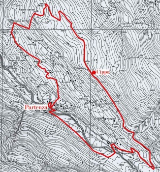 Mappa sentiero F.Troletti