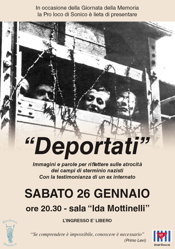 “Deportati” Immagini e parole per riflettere