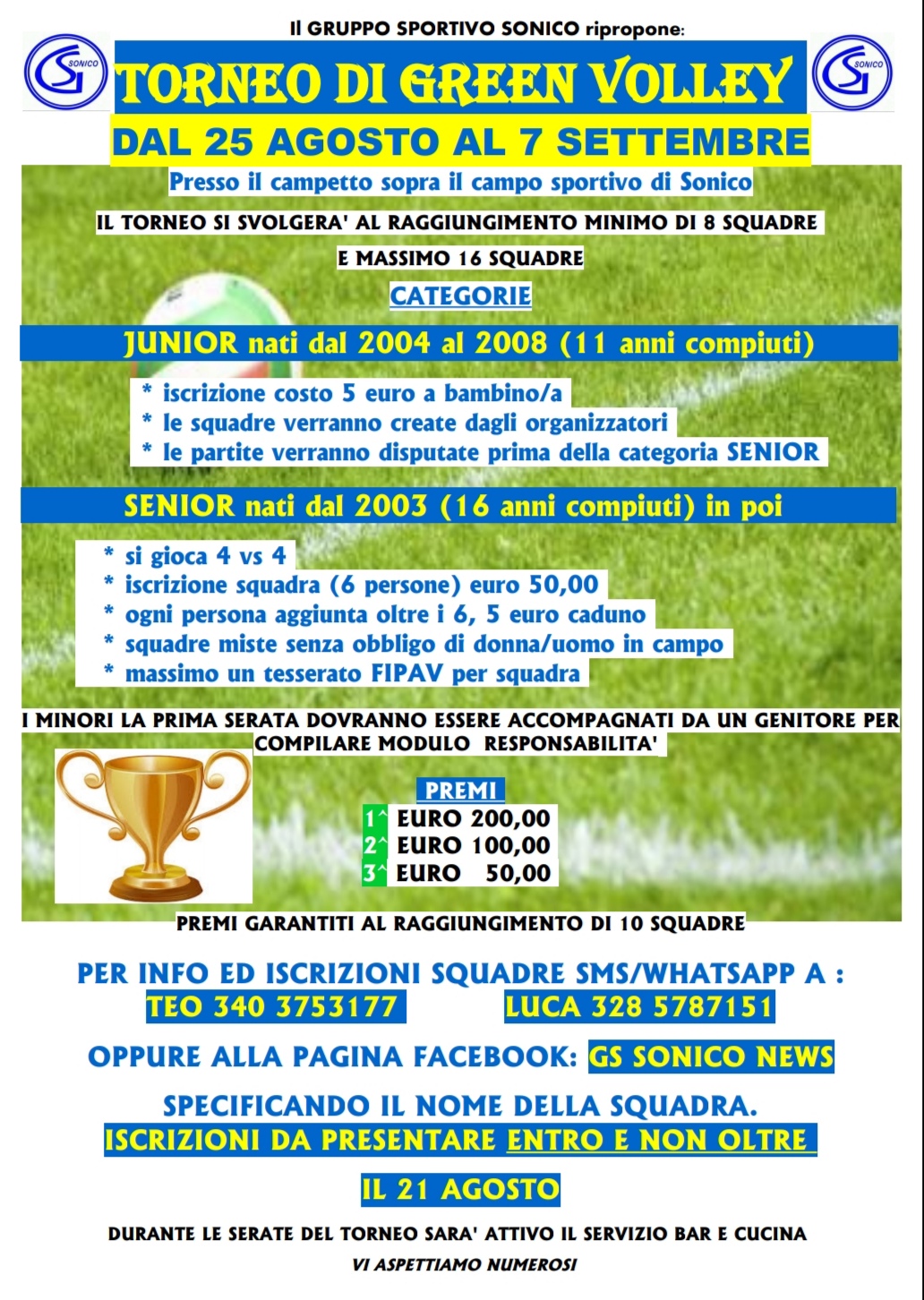 Torneo pallavolo