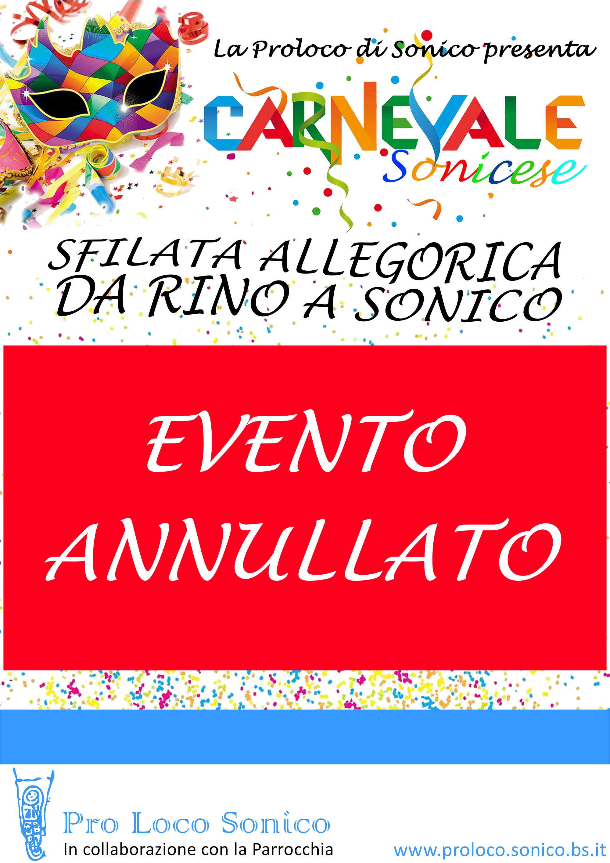 Carnevale 2020 – ANNULLATO!